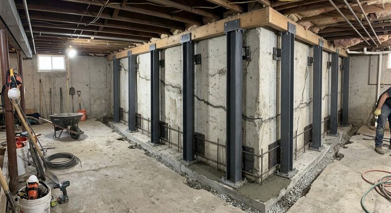 Basement Stabilization in Long Valley, NJ