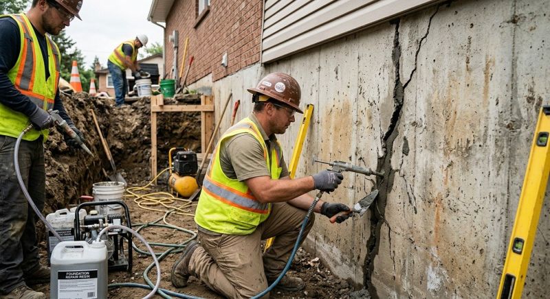 Cracked Foundation Repair in Hopatcong, NJ