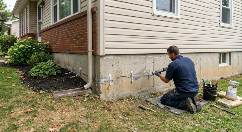 Cracked Foundation Repair in Hopatcong, NJ