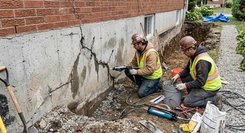 Cracked Foundation Repair in Mendham, NJ