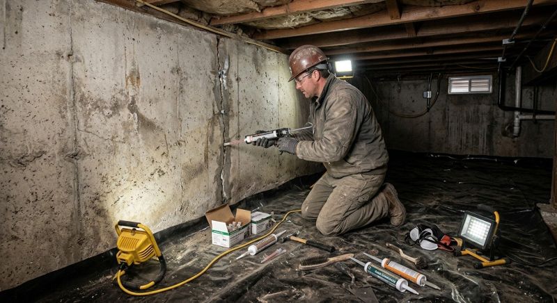 Cracked Foundation Repair in Pittstown, NJ