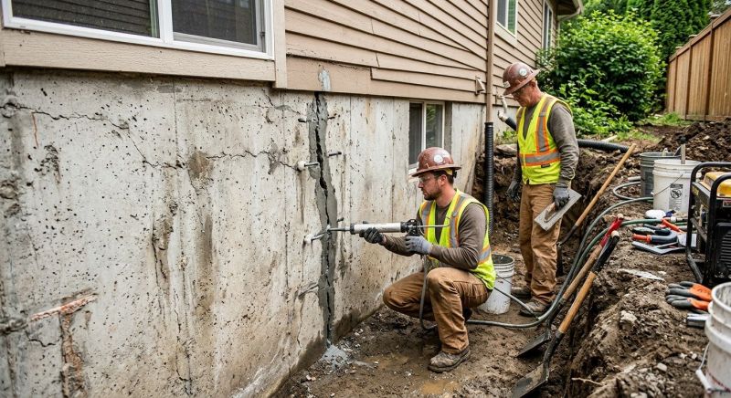 Cracked Foundation Repair in Randolph, NJ
