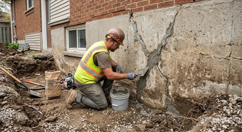 Foundation Crack Repair in Bedminster, NJ