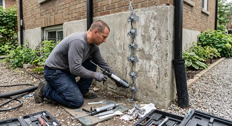 Foundation Crack Repair in Pittstown, NJ
