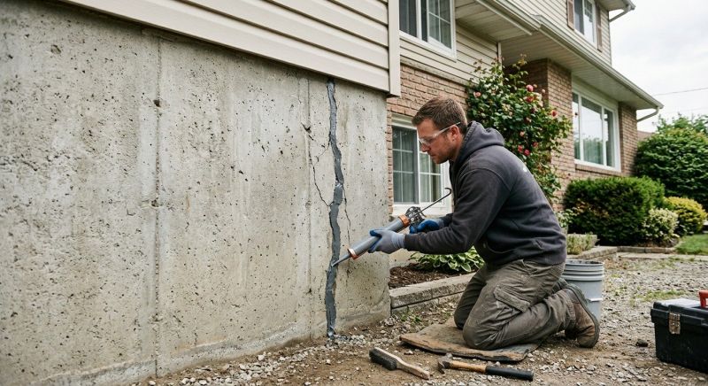 Foundation Crack Sealing in Long Valley, NJ