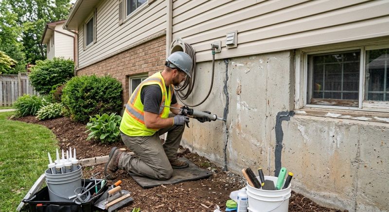 Foundation Crack Sealing in Long Valley, NJ