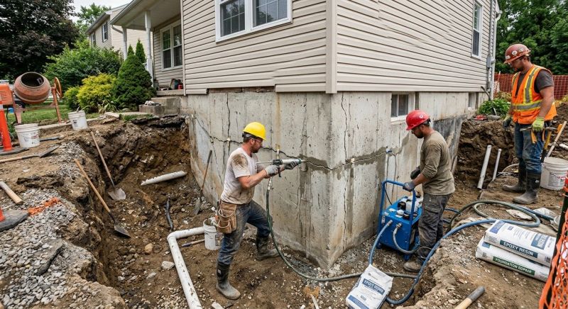 Foundation Cracks Repair in Long Valley, NJ