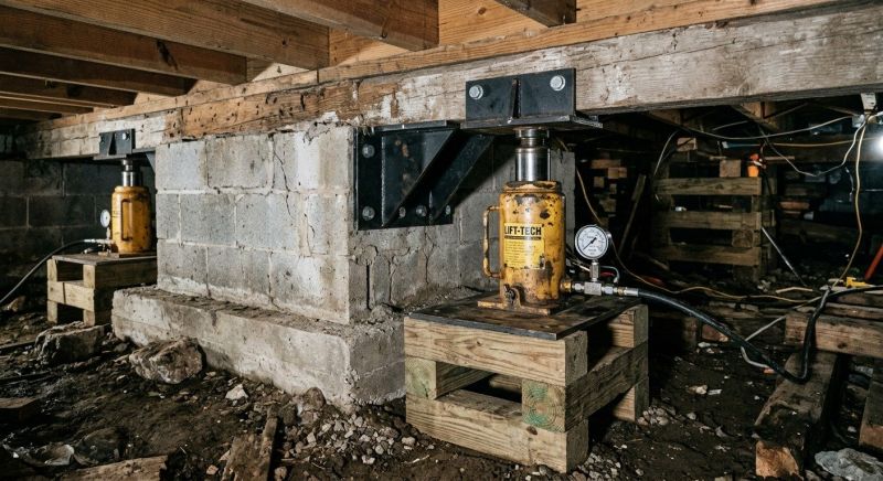 Foundation Jacking in Easton, PA