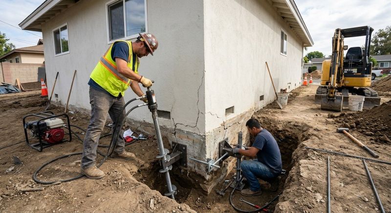 Foundation Stabilizing in Hunterdon County, NJ