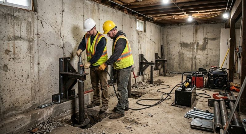 Foundation Stabilizing in Pittstown, NJ