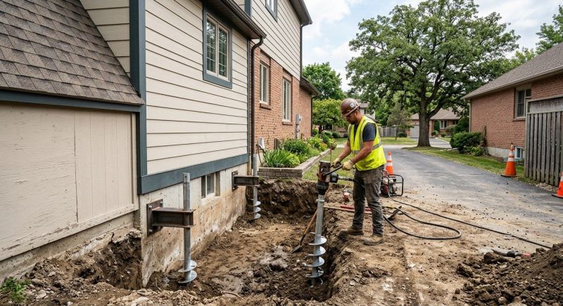 Helical Piers Installation in Long Valley, NJ
