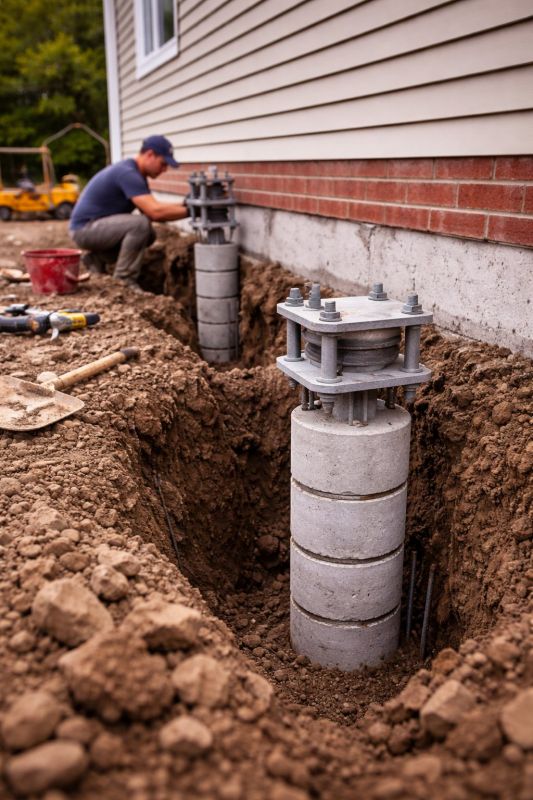 Helical Piers Installation in Long Valley, NJ