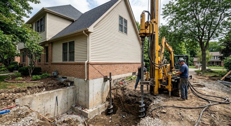 Helical Piers Installation in Long Valley, NJ