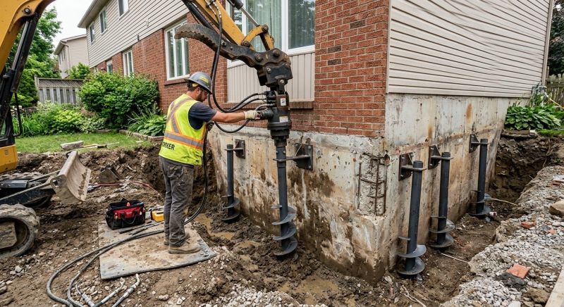 Helical Pile Installation in Long Valley, NJ