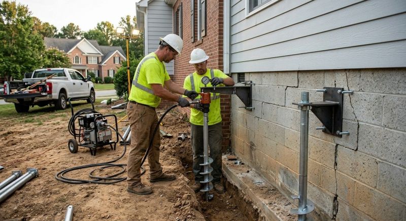 Helical Pile Installation in Long Valley, NJ