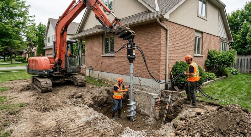 Helical Pile Installation in Long Valley, NJ
