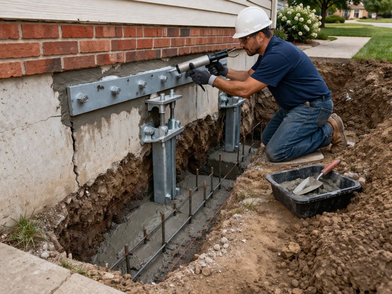 Sinking Foundation Repair in Basking Ridge, NJ