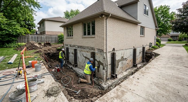 Sinking Foundation Repair in Hunterdon County, NJ