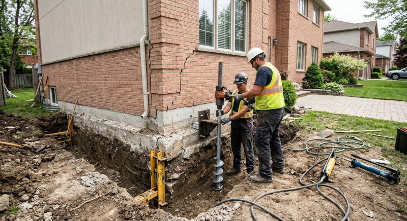 Sinking Foundation Repair in Middlesex, NJ