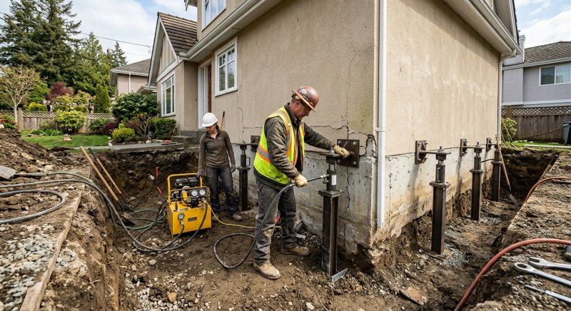 Sinking Foundation Repair in Somerset County, NJ